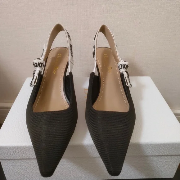 Dior Black Slingback Heels - Picture 3 of 4